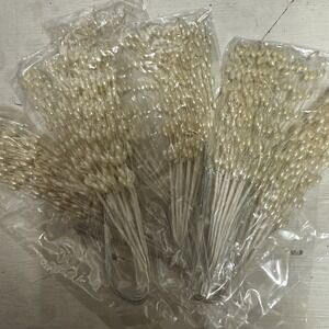 72pcs Beaded Stick Bride Wedding IVORY Pearl Bouquet Party Decoration Decor